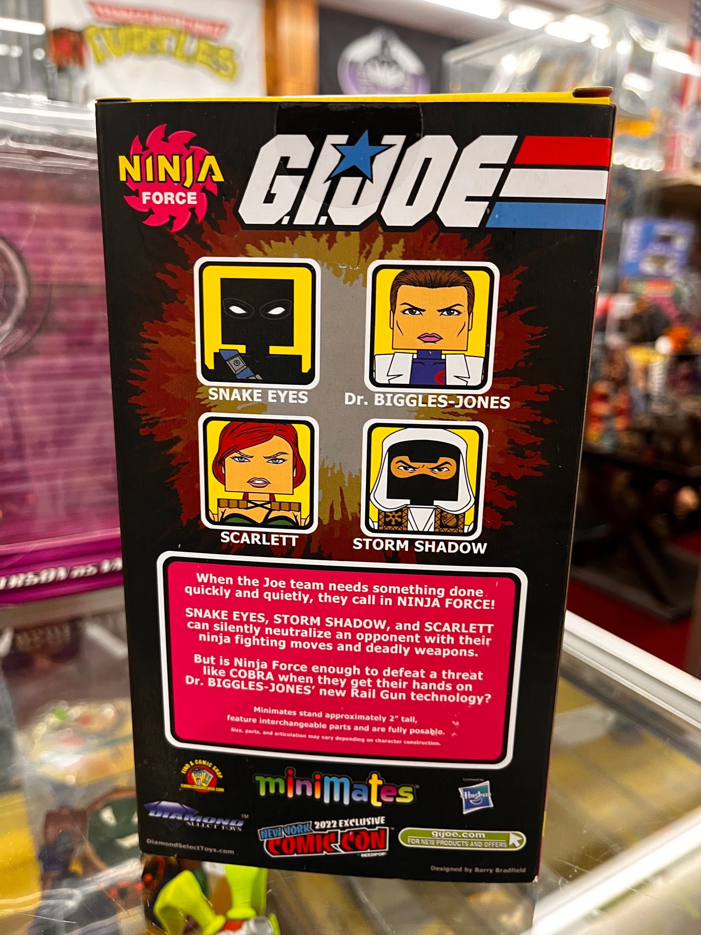 Diamond Select NYCC 2022 MiniMates GI JOE Anniversary NINJA FORCE 4-Pack Box Set