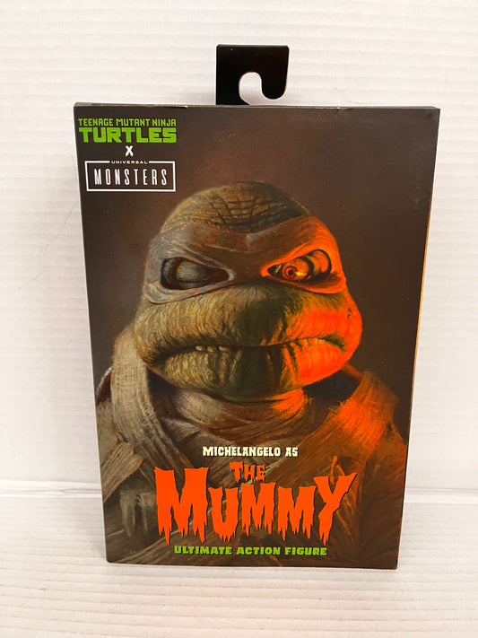 New NECA TMNT Ultimate Michelangelo as The Mummy Action Figure Ninja Turtles