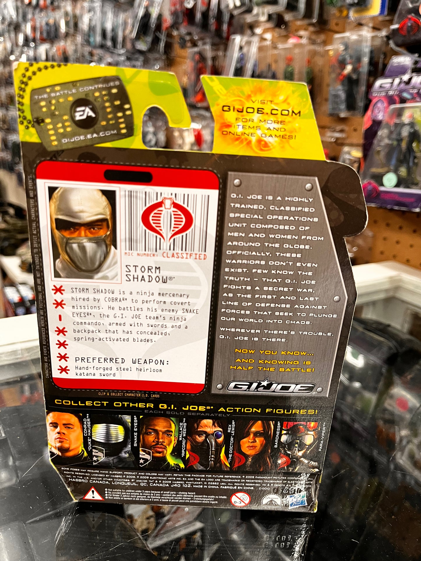 GI Joe Rise of Cobra Storm Shadow Arctic Assault 3.75" Action Figure 2009 Hasbro