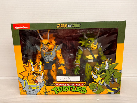 NECA Teenage Mutant Ninja Turtles Wingnut & Screwloose 7" Figure Set OPEN BOX
