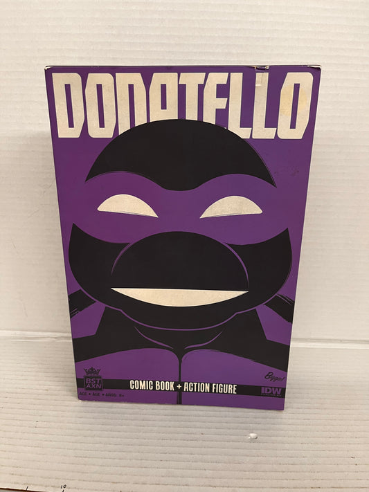 BST AXN TMNT IDW DONATELLO 5" ACTION FIGURE WITH COMIC BOOK NINJA TURTLES