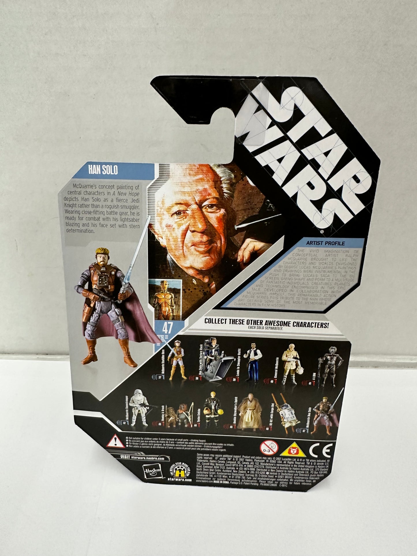 2007 Star Wars HAN SOLO Ralph McQuarrie Concept Art Figure 30TH ANNIVERSARY New