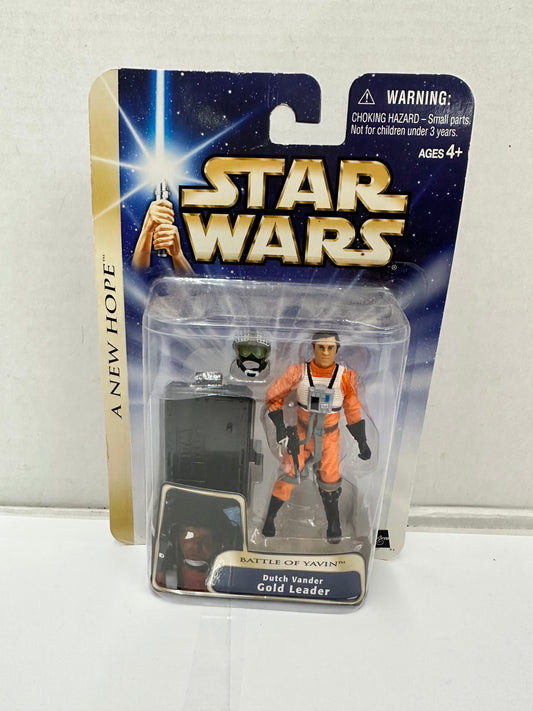 Star Wars DUTCH VANDER GOLD LEADER X-wing Pilot 3.75 Figure Hasbro