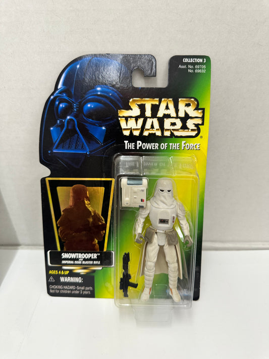 Star Wars Snowtrooper Hologram Green Action Figure POTF Hasbro Vintage 1997