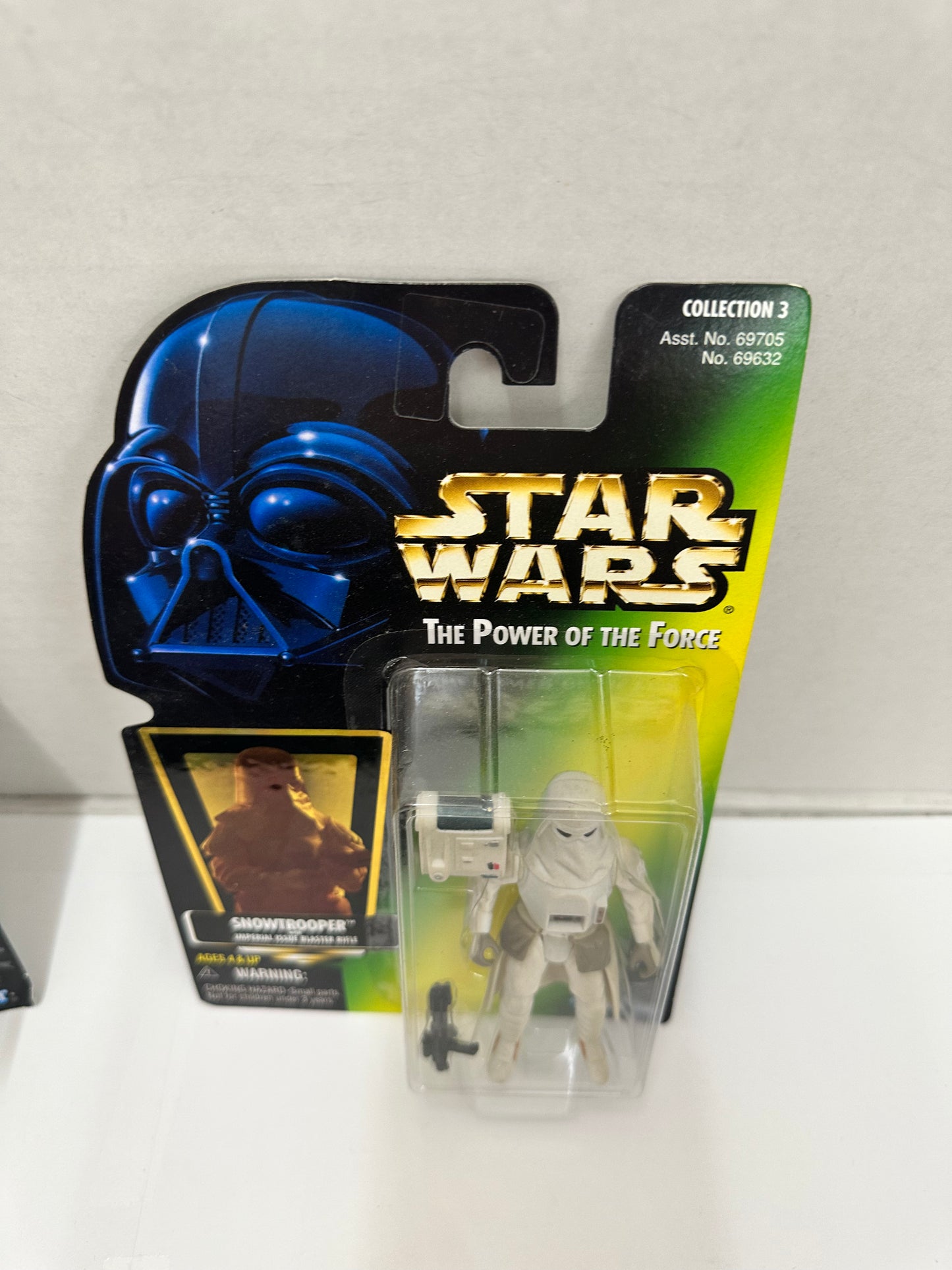 Star Wars Snowtrooper Hologram Green Action Figure POTF Hasbro Vintage 1997