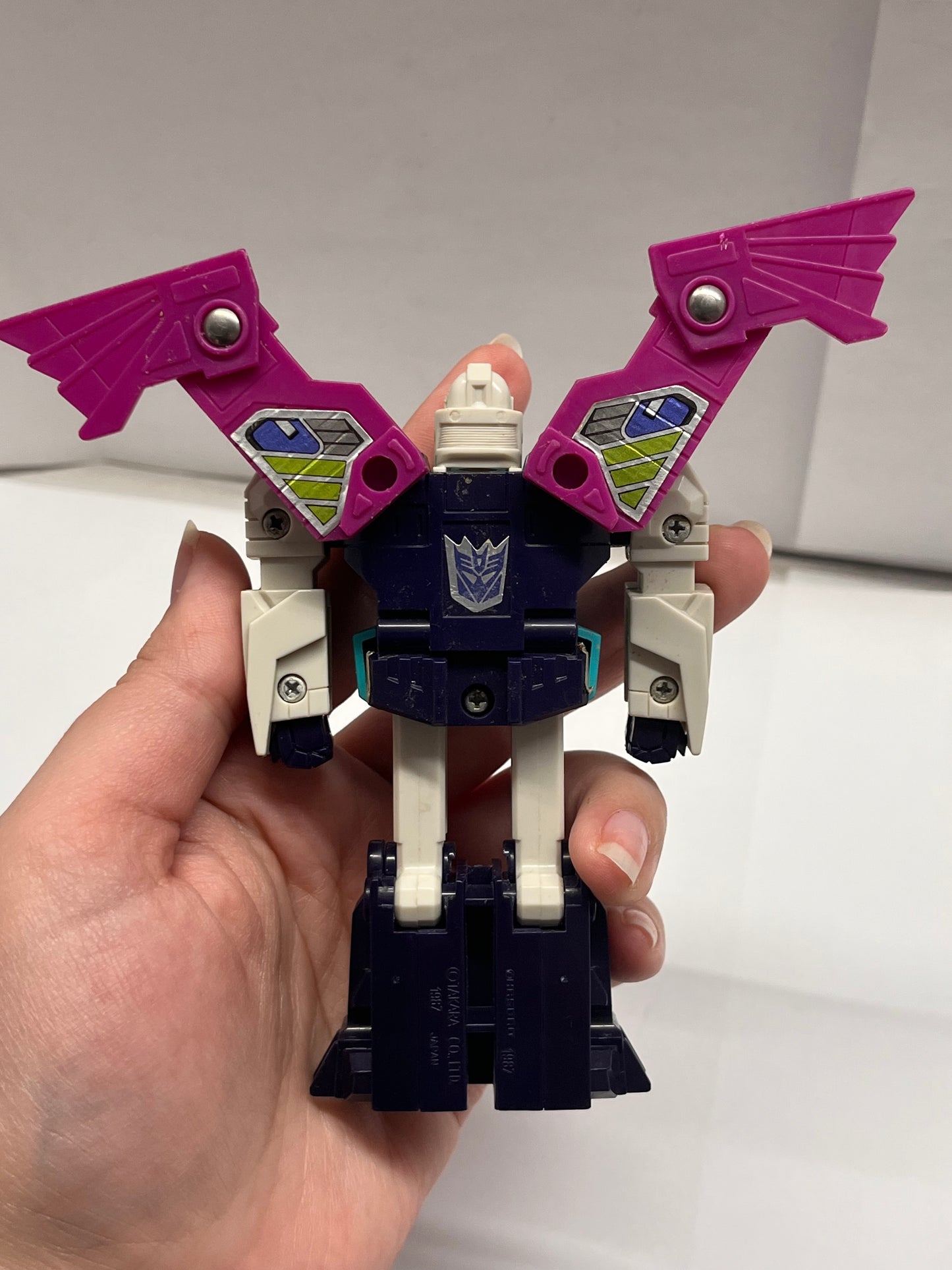 Vintage 1987 Transformers G1 Decepticon Wingspan Clone with wings incomplete