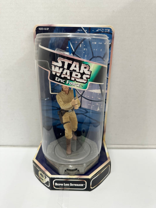Star Wars Epic Force Bespin Luke Skywalker Rotating Figure 360 Hasbro 1997 New
