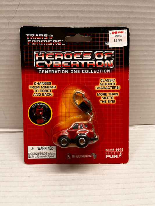 NEW/SEALED Transformers Heroes of Cybertron G1 Cliffjumper Key Chain 2006