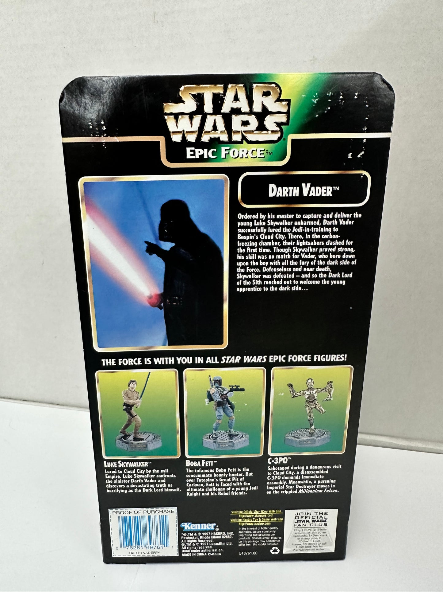 Star Wars Epic Force Darth Vader Rotating Figure New & Sealed Kenner 1997