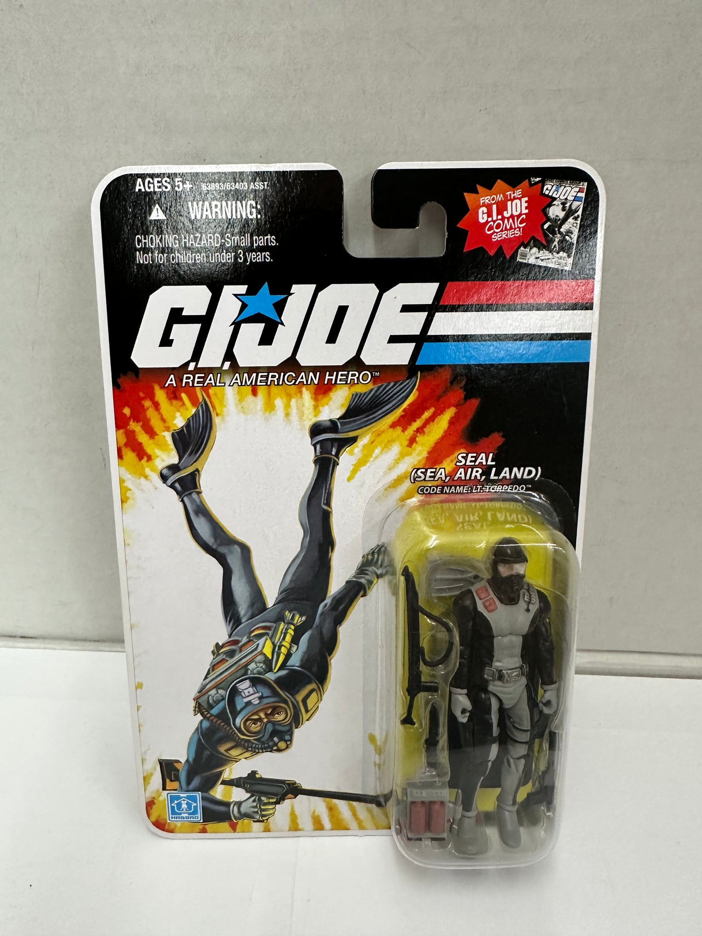 GI Joe 25th Anniversary Lt. Torpedo Seal (Sea, Air, Land) Comic Series