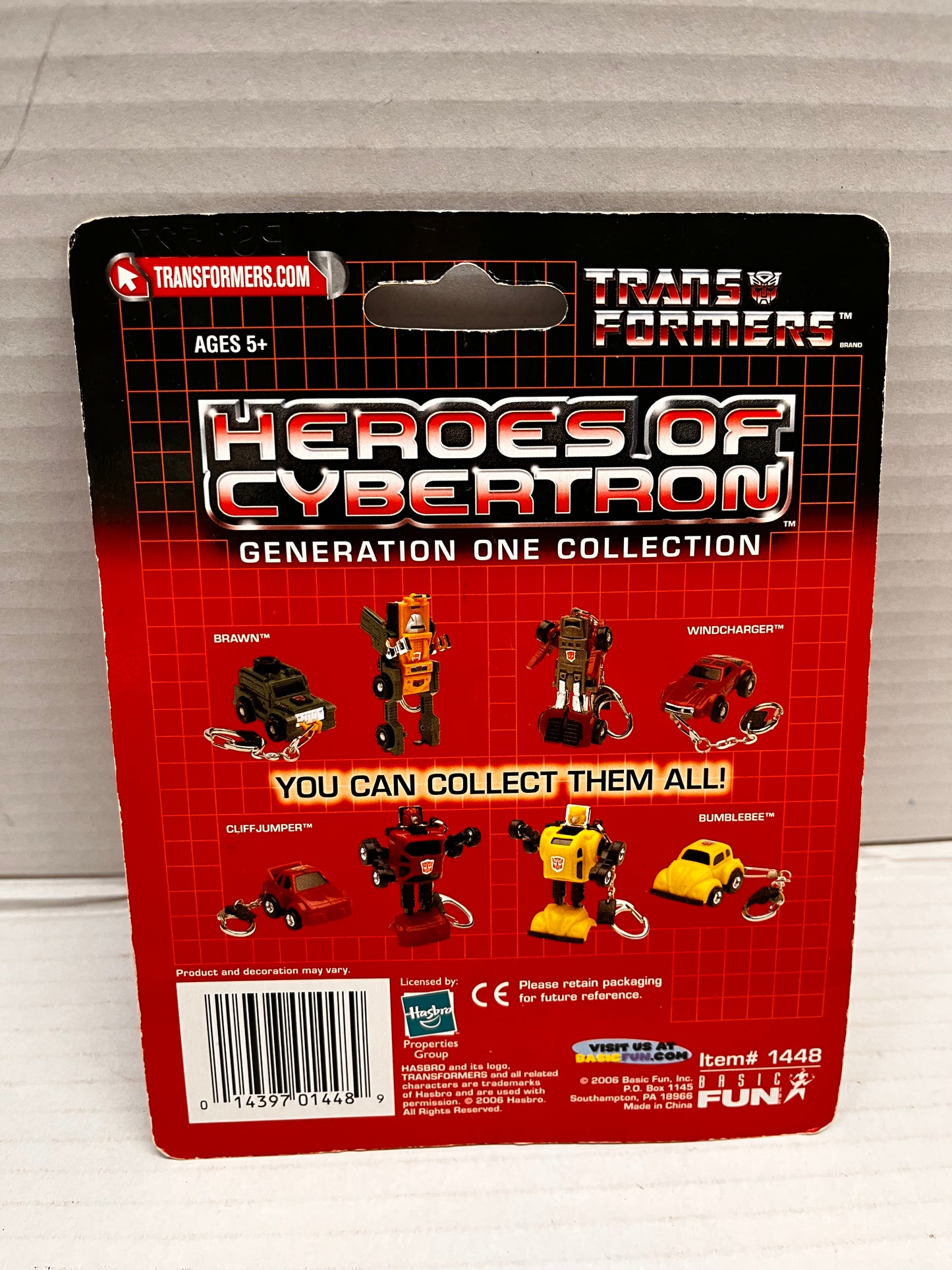 NEW/SEALED Transformers Heroes of Cybertron G1 Cliffjumper Key Chain 2006