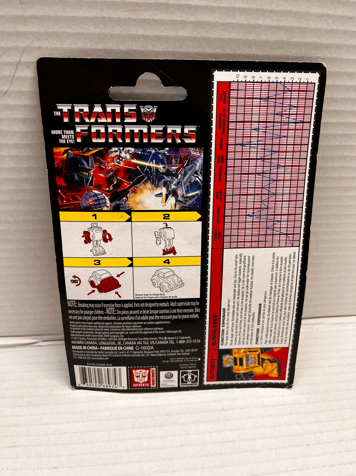 Transformers G1 Autobot Bumblebee 2017 Walmart Exclusive Reissue MOSC