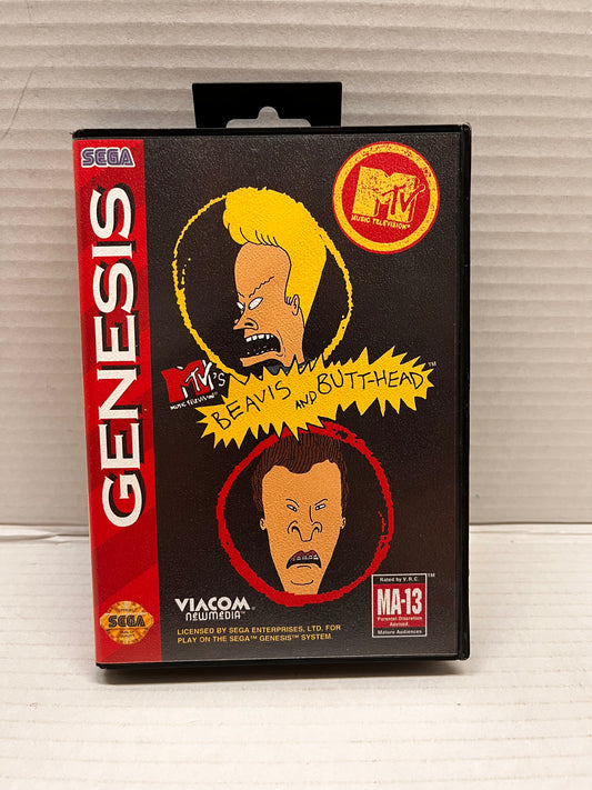 MTV's Beavis and Butt-Head (Sega Genesis, 1994) CIB