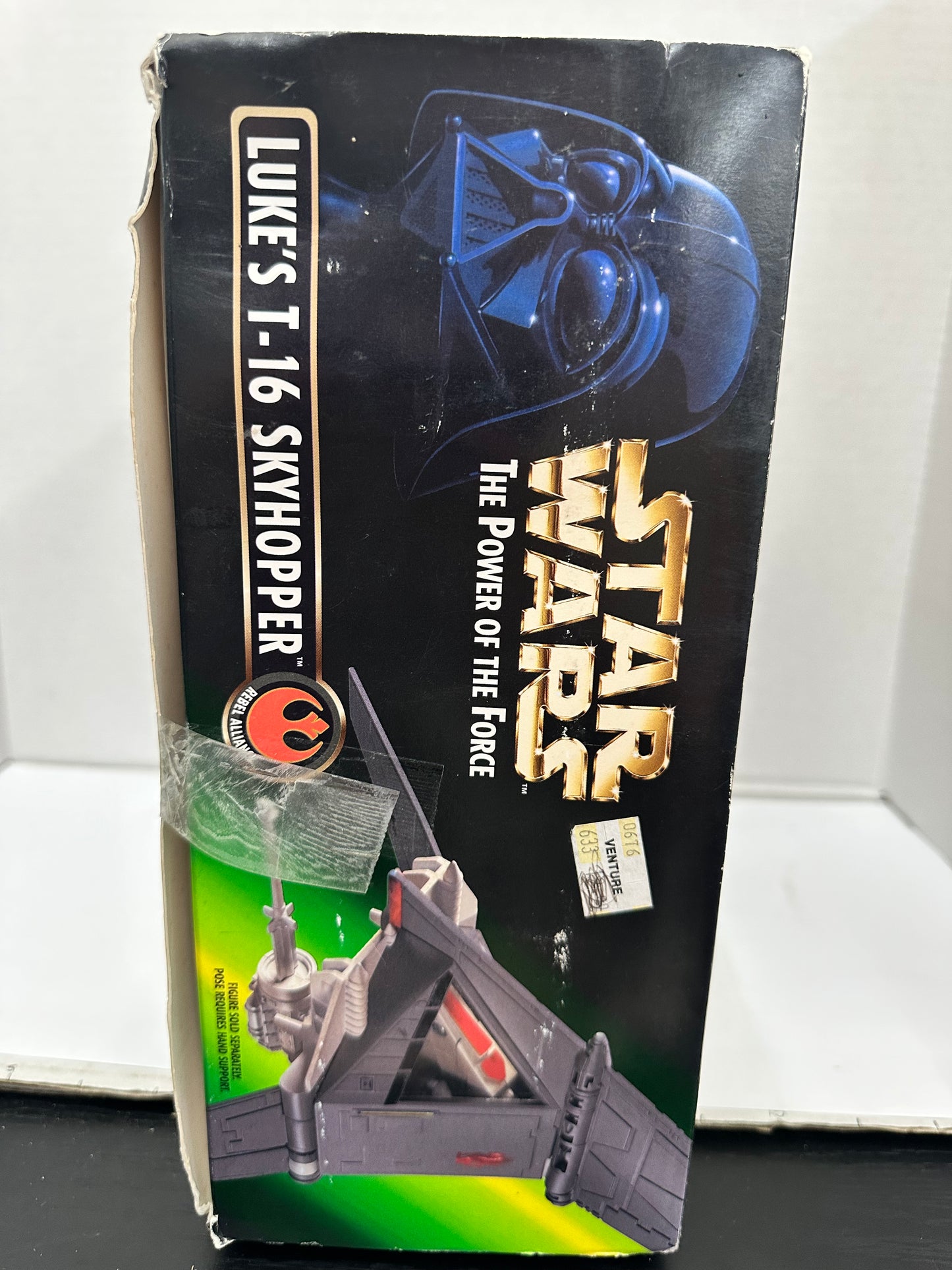 Vintage Star Wars Power Of The Force Luke's T-16 Skyhopper Rebel Alliance Kenner