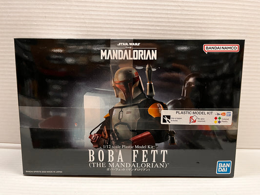 Bandai Namco  Star Wars  The Mandalorian  Boba Fett  1:12 Plastic Model Kit- NEW