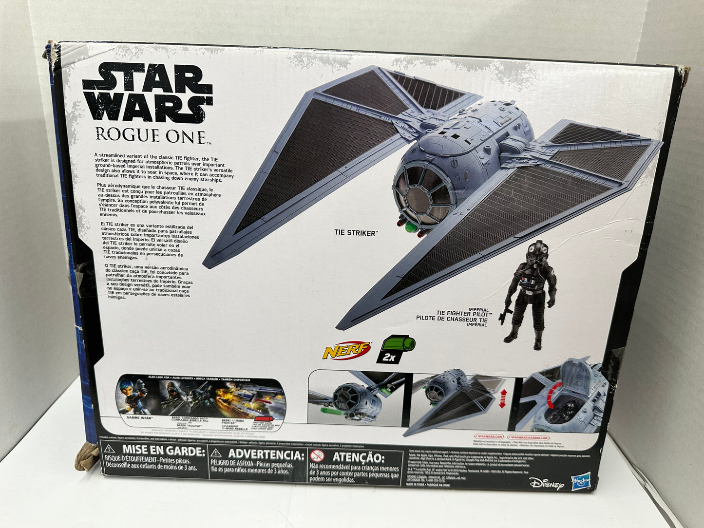 Star Wars Rogue One Tie Striker Imperial Tie Fighter Pilot 3.75" Figure