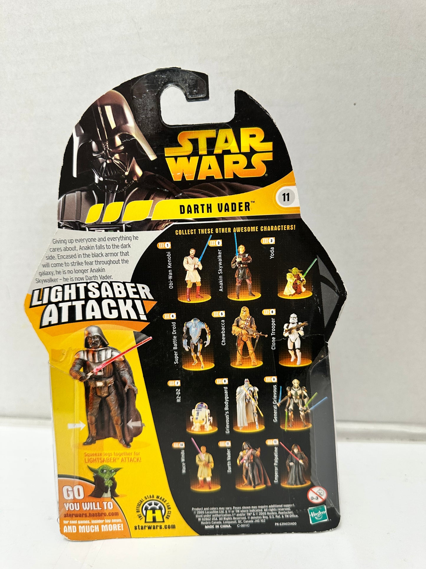 Star Wars Revenge Of The Sith Darth Vader 3.75" Action Figure 2005 Hasbro Sealed