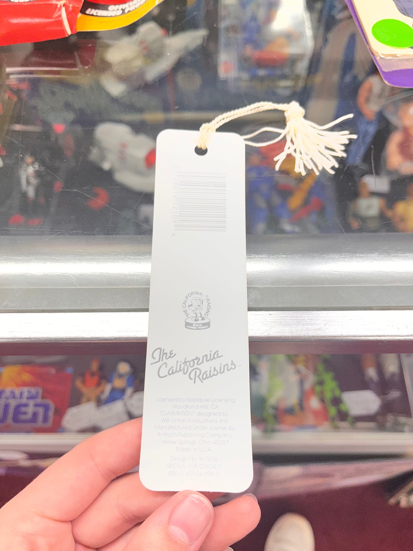 Vintage 80s "The California Raisins" Bookmark "Raisin Power" 1988 Antioch H-1076