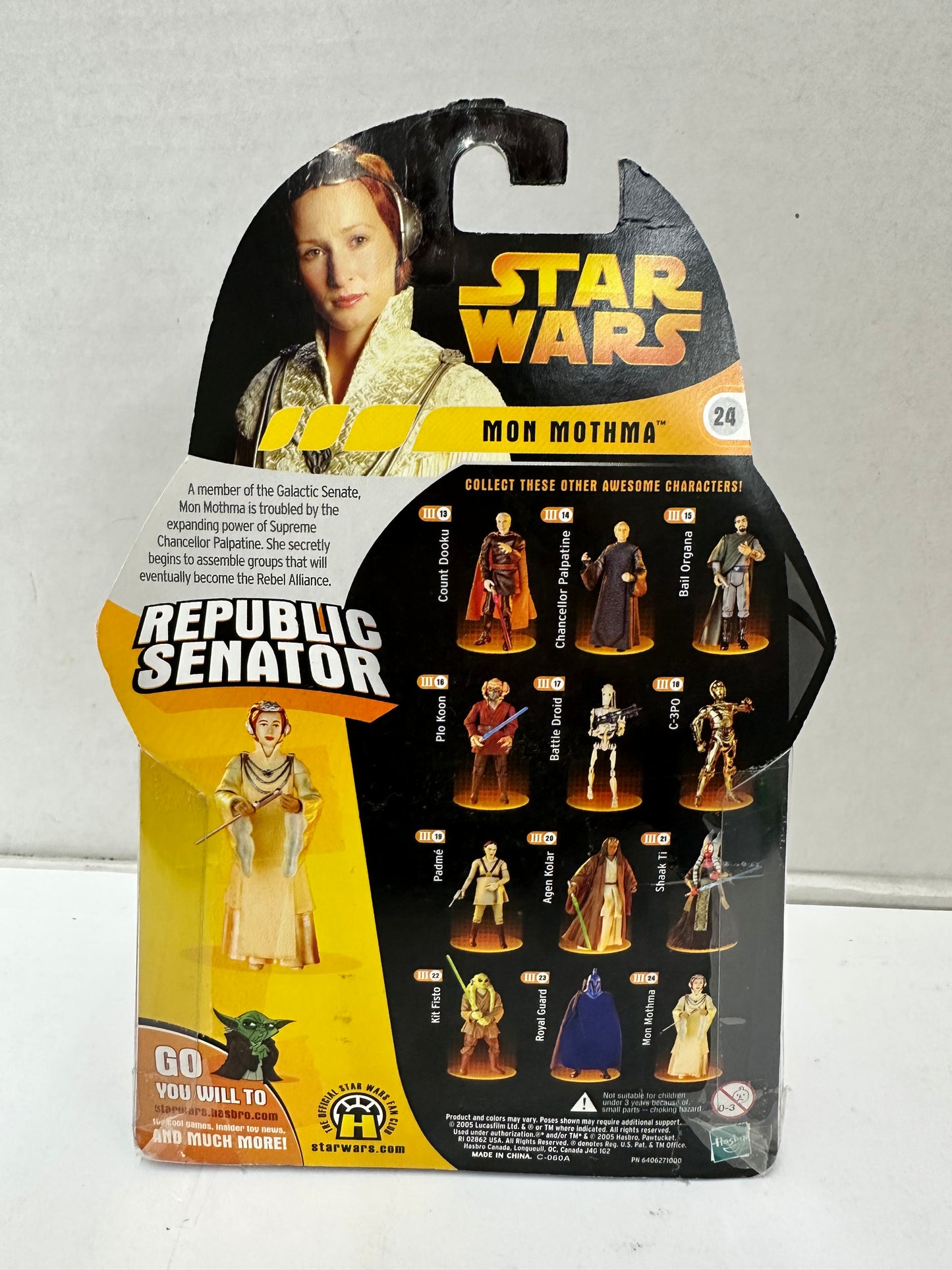 Hasbro Star Wars Revenge of the Sith Mon Mothma Action Figure 2005