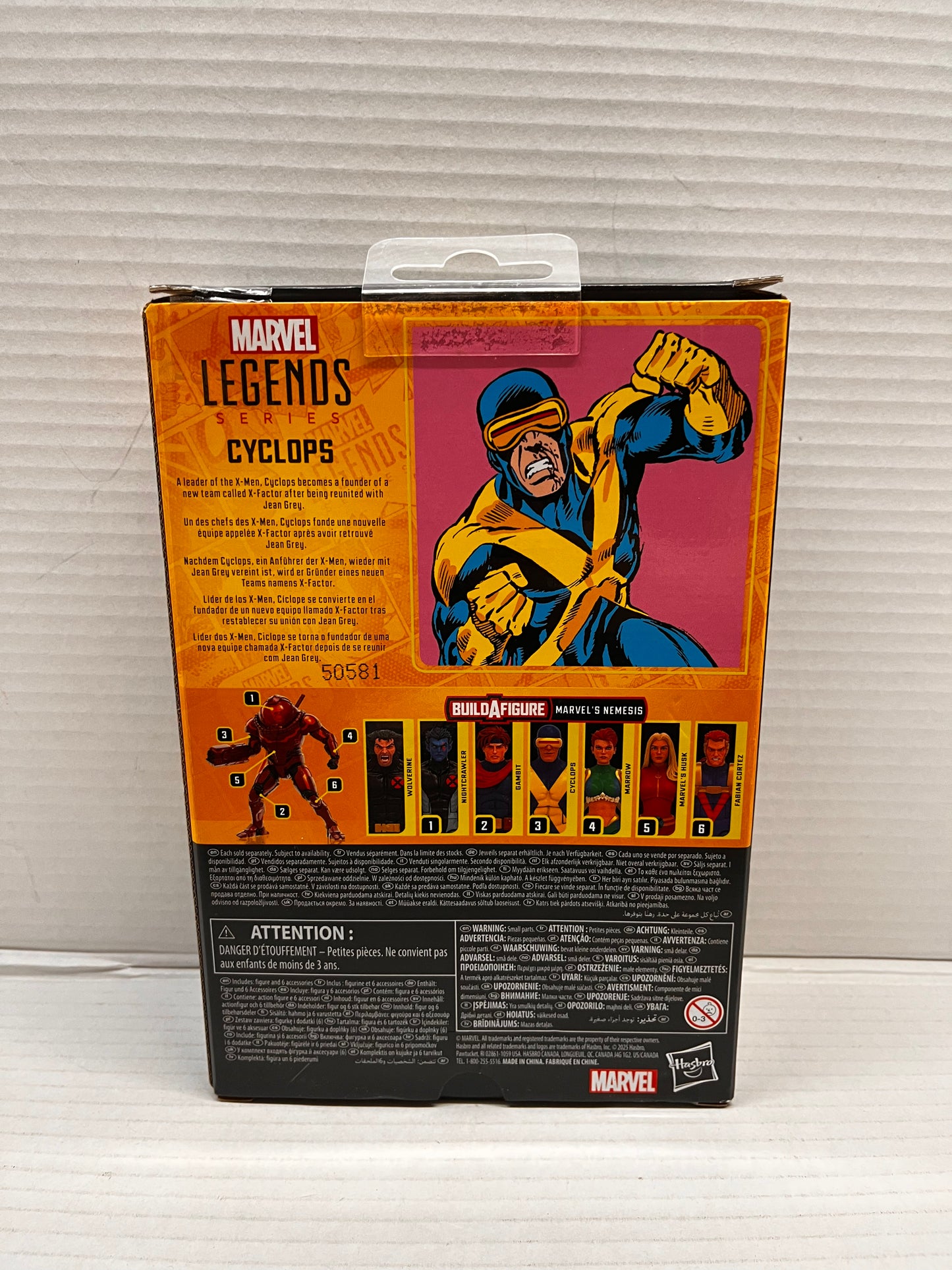 Marvel Legends X-Men Cyclops 6" Action Figure Nemesis Wave No BAF