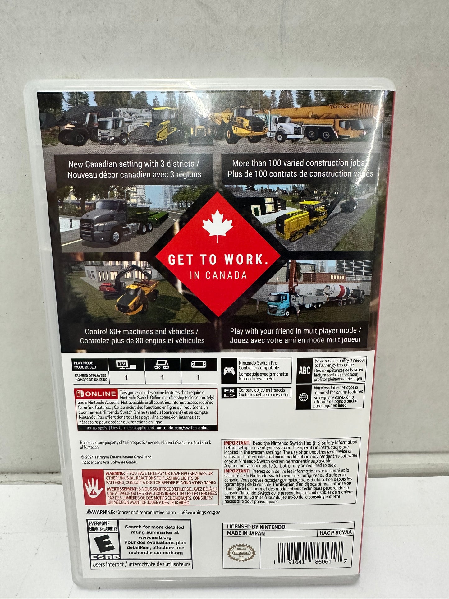 Construction Simulator 4 Nintendo Switch Game