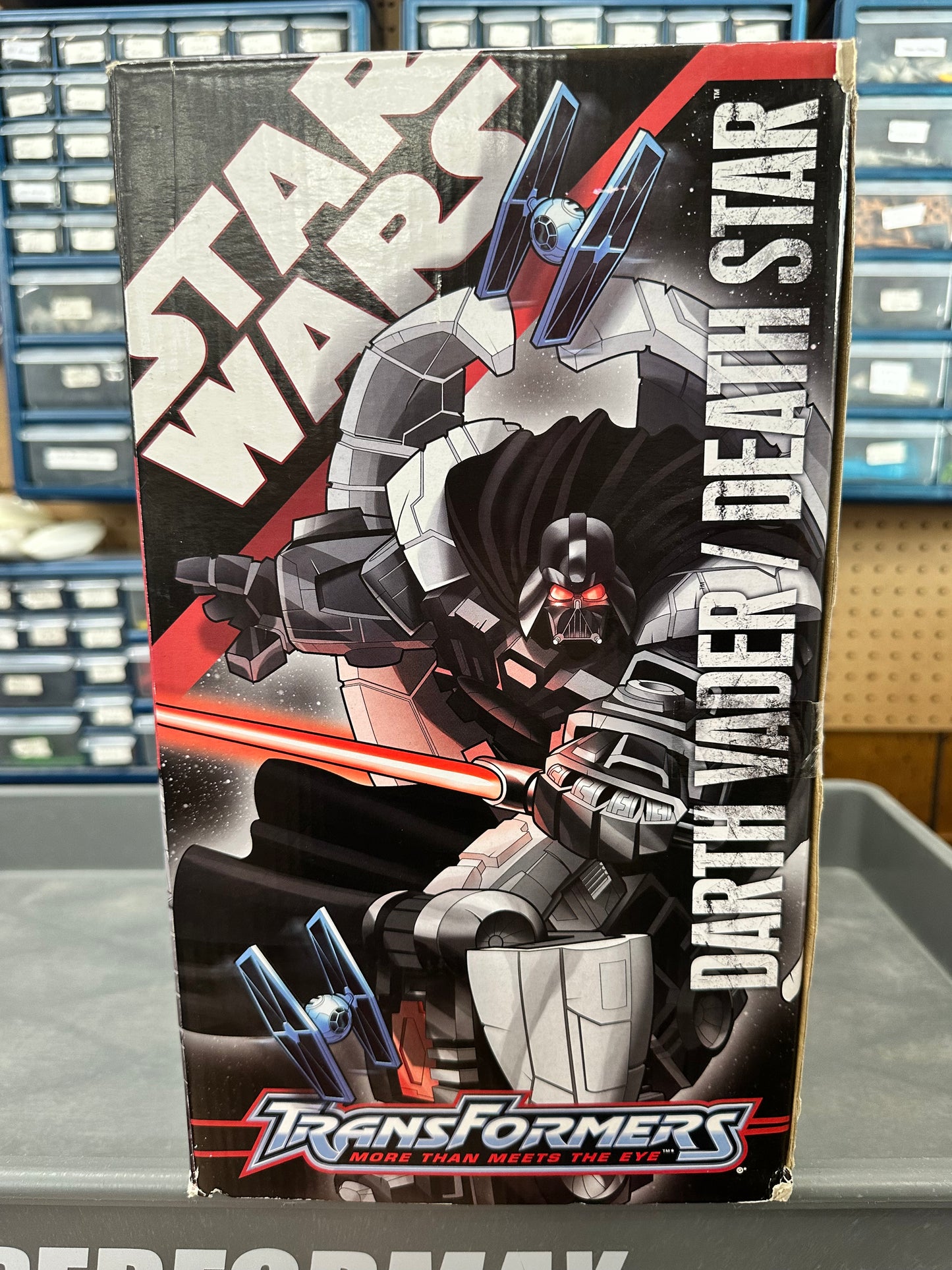 Transformers Star Wars Darth Vader Death Star Figure 2007 Hasbro NEW- Electronic