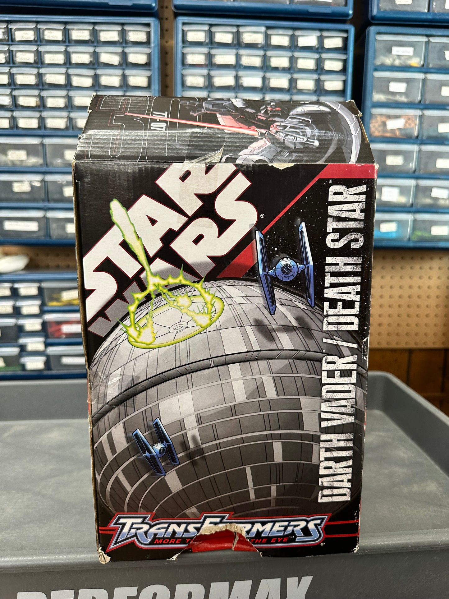 Transformers Star Wars Darth Vader Death Star Figure 2007 Hasbro NEW- Electronic