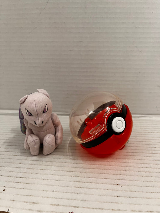 1998 Pokemon Applause Playables #150 Mewtwo Pokeball Keychain