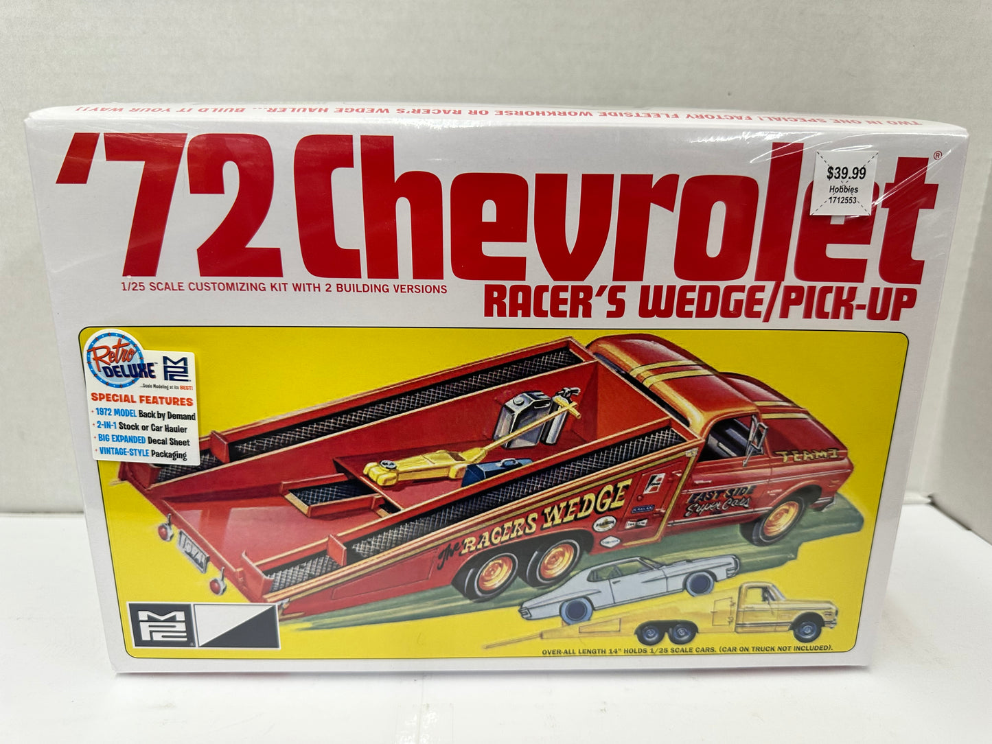 MPC 1:25 Scale 1972 Chevrolet Racer's Wedge/ Pickup Truck Sealed Model Kit