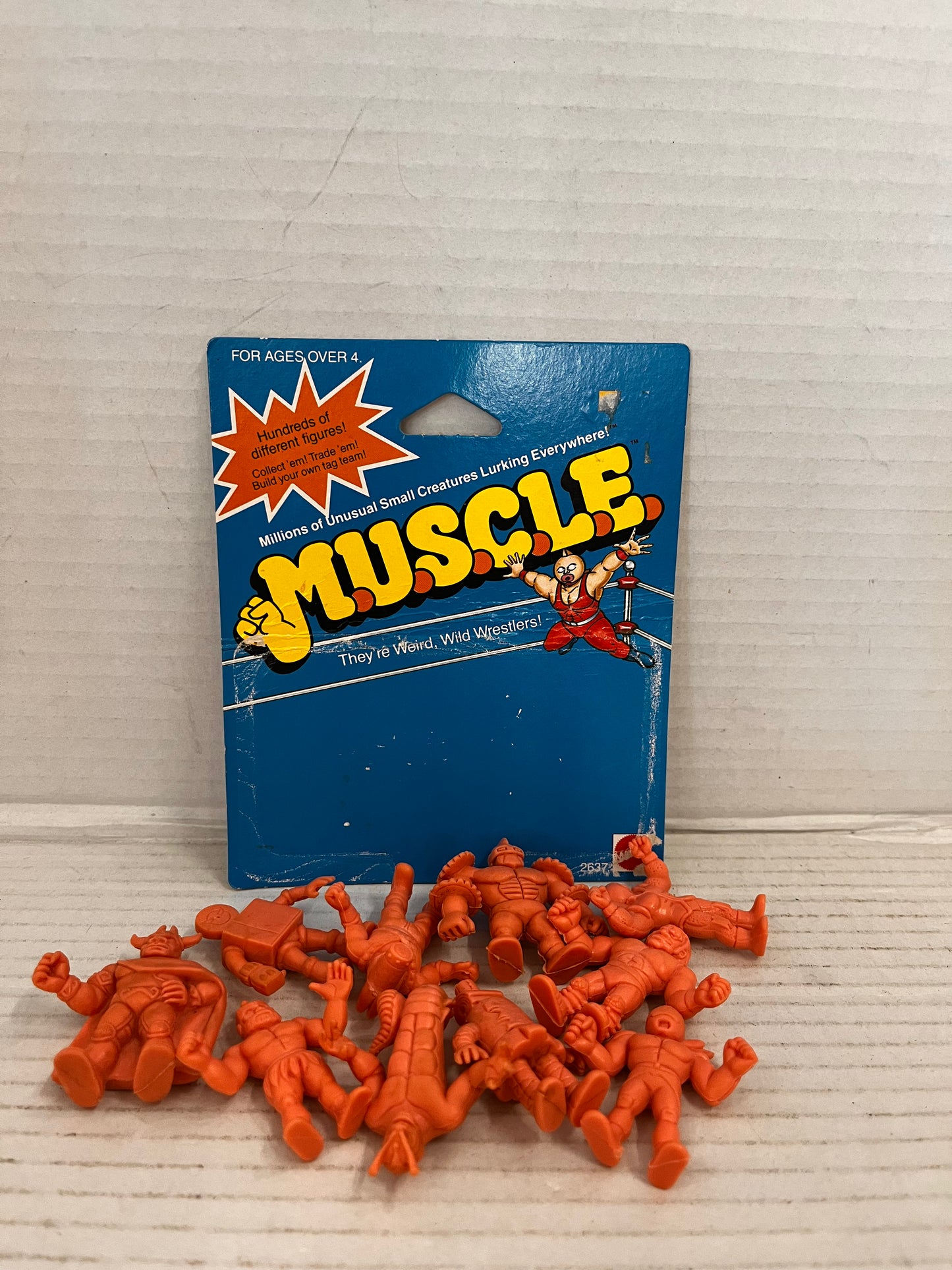 Mattel M.U.S.C.L.E. Men 10 Figures Flesh Muscle 1985 Wrestling