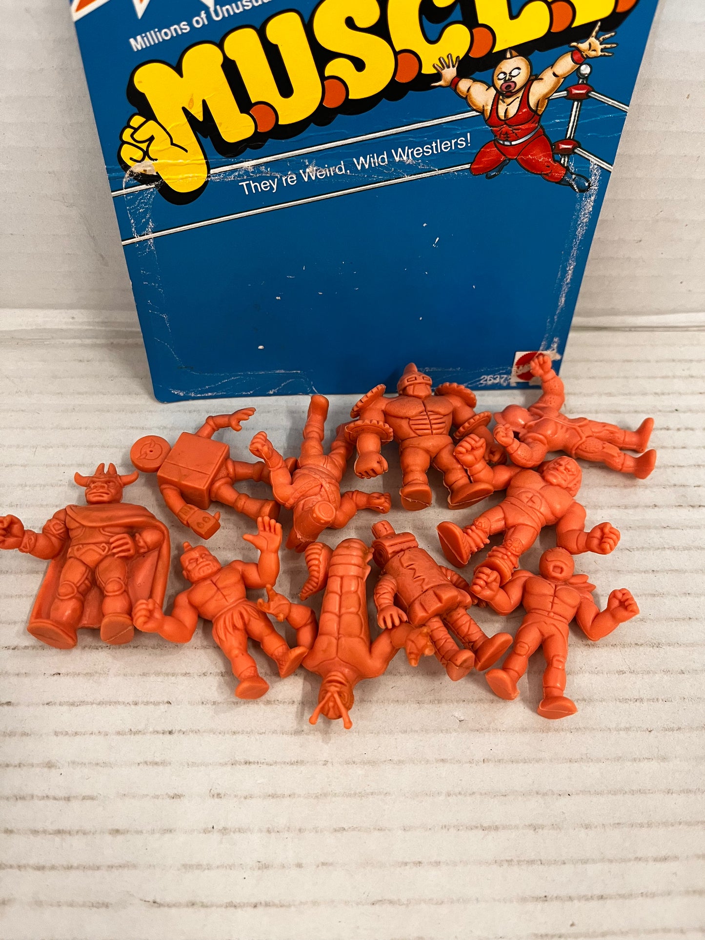 Mattel M.U.S.C.L.E. Men 10 Figures Flesh Muscle 1985 Wrestling