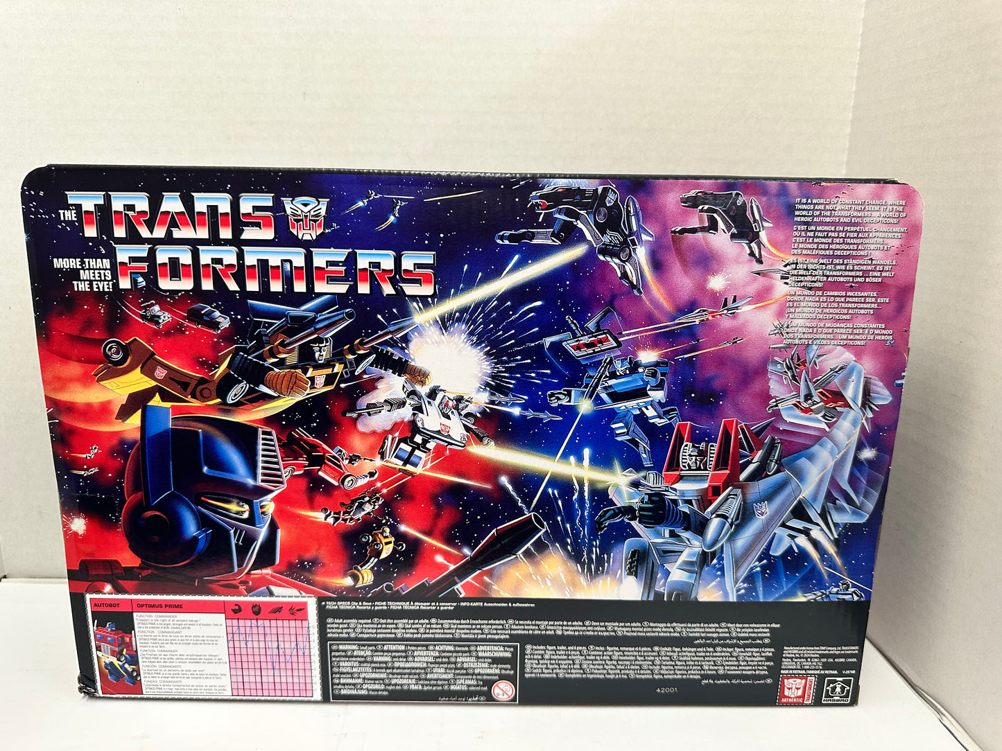 Transformers G1 Retro Reissue OPTIMUS PRIME Sealed 40th Anniversary