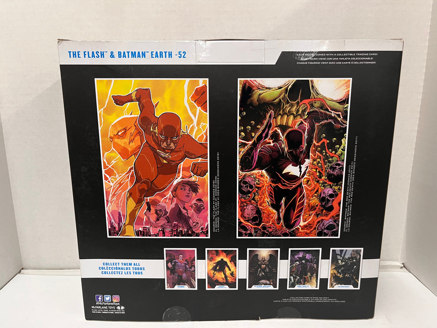McFarlane DC Multiverse FLASH & BATMAN EARTH-52 RED DEATH 2-Pack Figure Box NEW