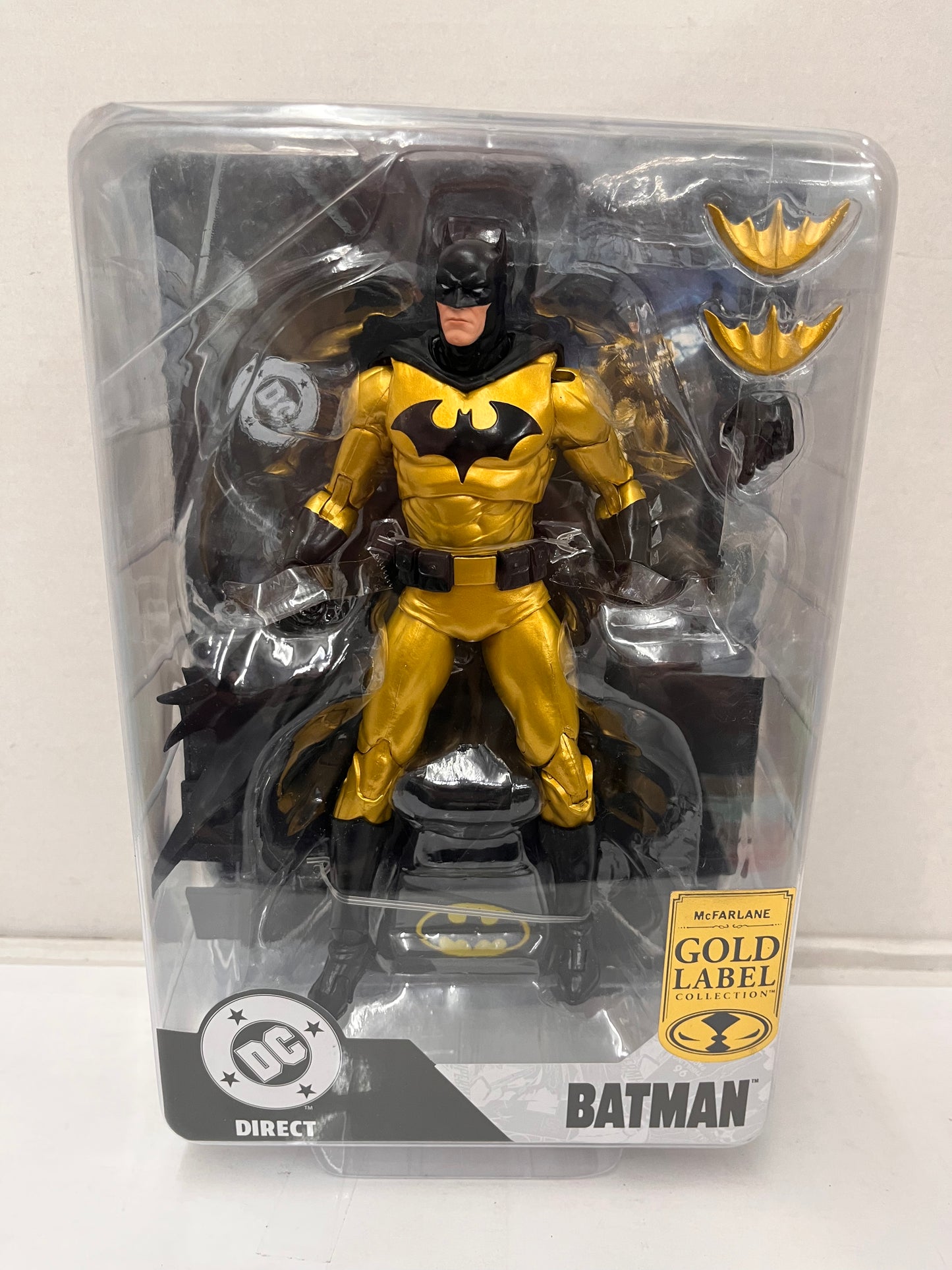 McFarlane Toys Gold Batman Action Figure Gold Label