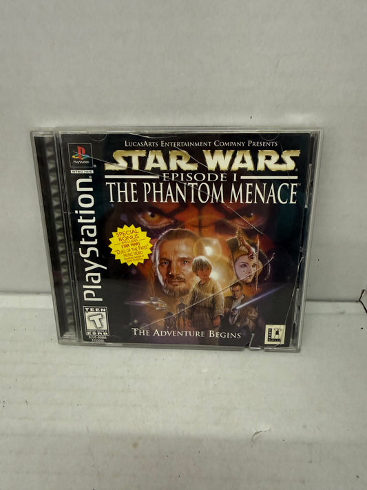 Star Wars Episode I The Phantom Menace (PlayStation 1 PS1, 1999) Black Label CIB