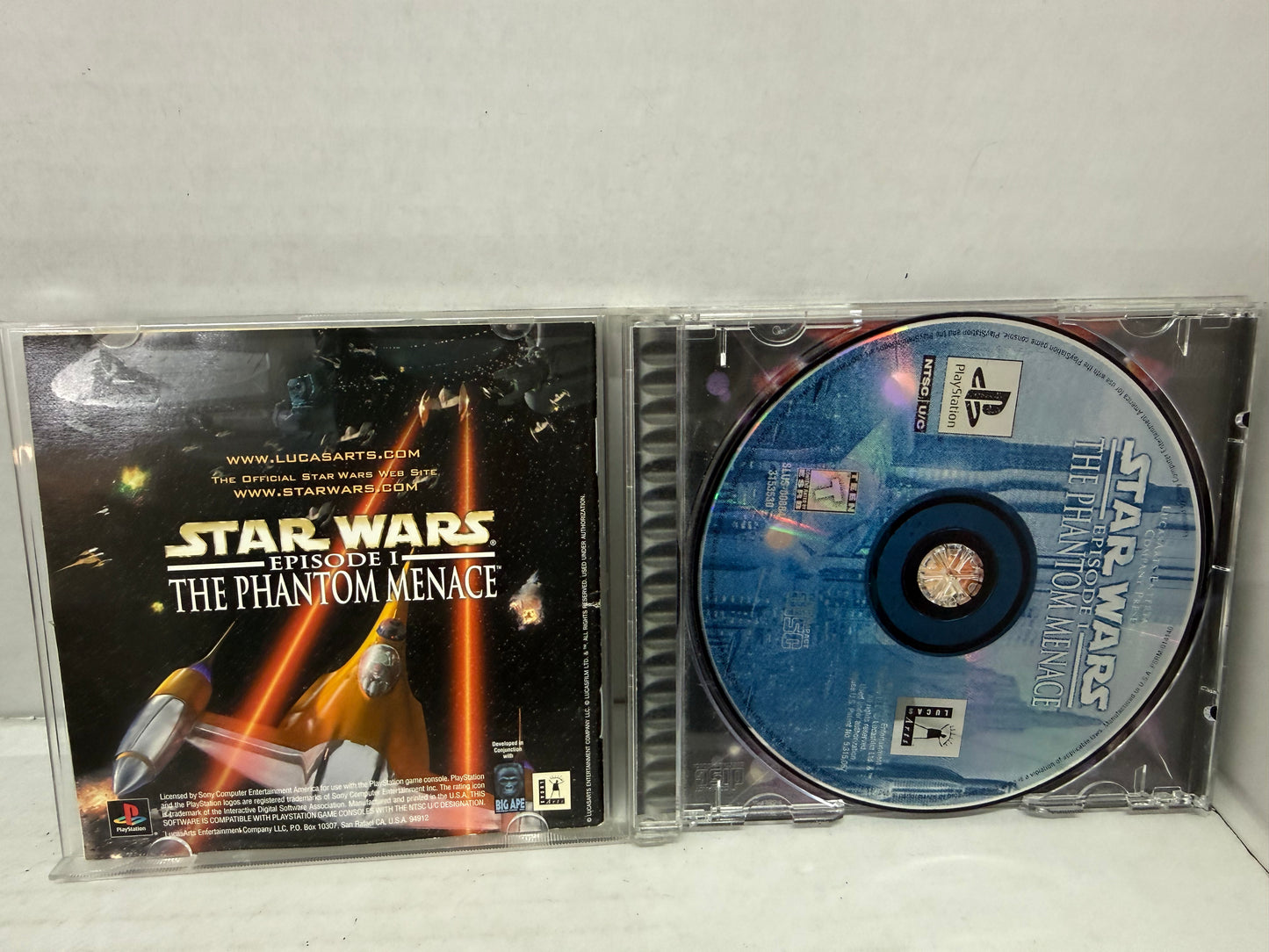Star Wars Episode I The Phantom Menace (PlayStation 1 PS1, 1999) Black Label CIB