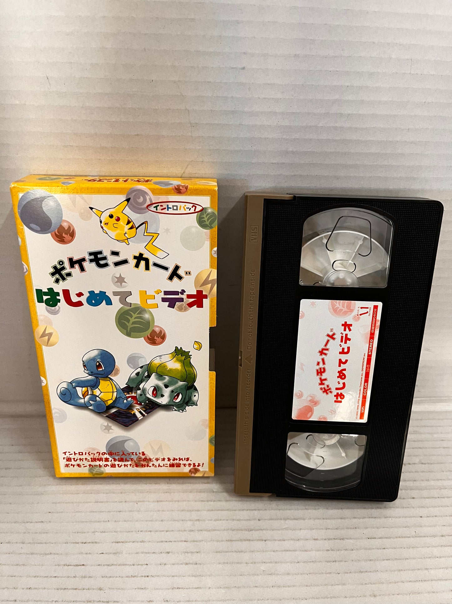 Pokemon Card Game Intro Pack VHS ONLY 1999 NTSC Japan