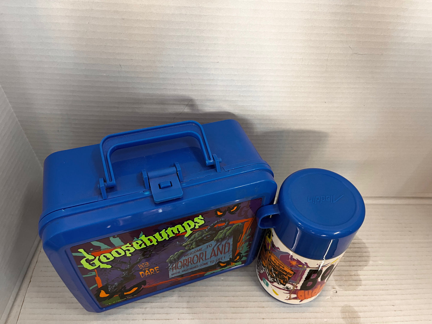 Vintage 1990s Goosebumps Plastic Lunchbox and Thermos