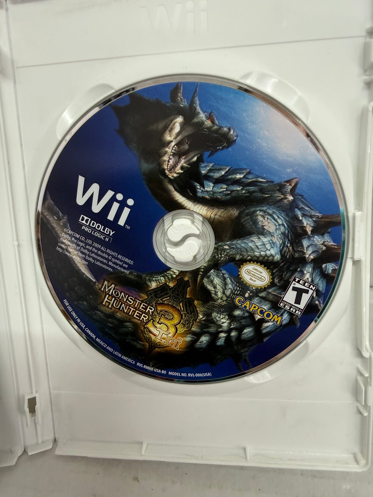 Monster Hunter Tri 3 (Nintendo Wii, 2010) Complete W/ Manual