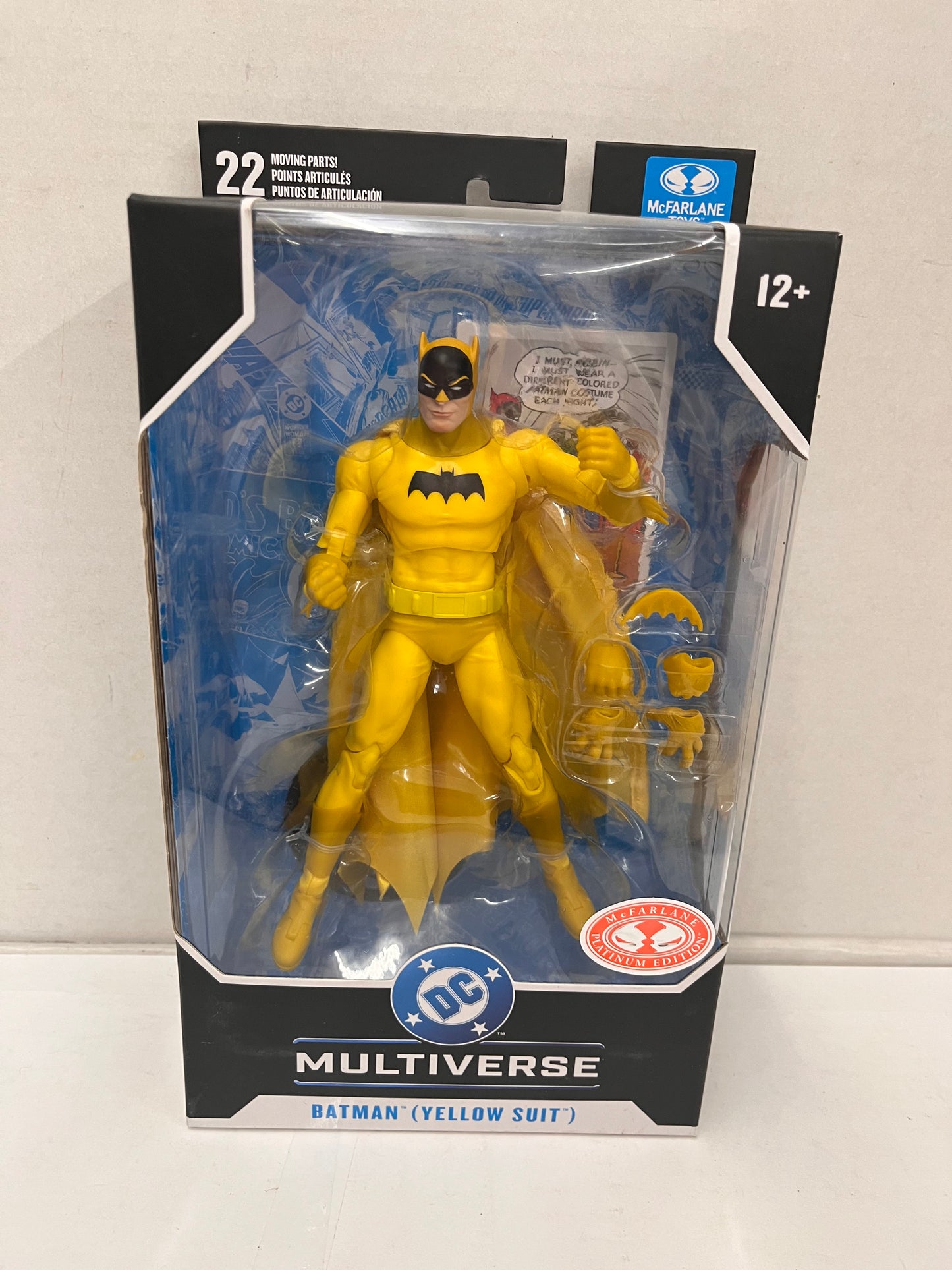 DC Multiverse BATMAN (Yellow Suit) Action Figure Red Platinum Chase Edition