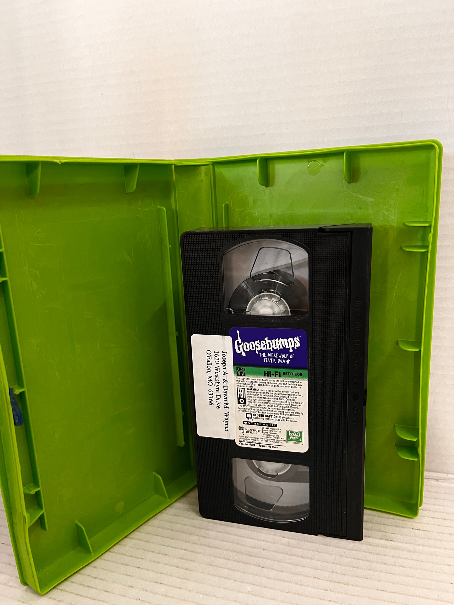 Goosebumps The Werewolf of Fever Swamp VHS Tape 1997 Children’s Horror