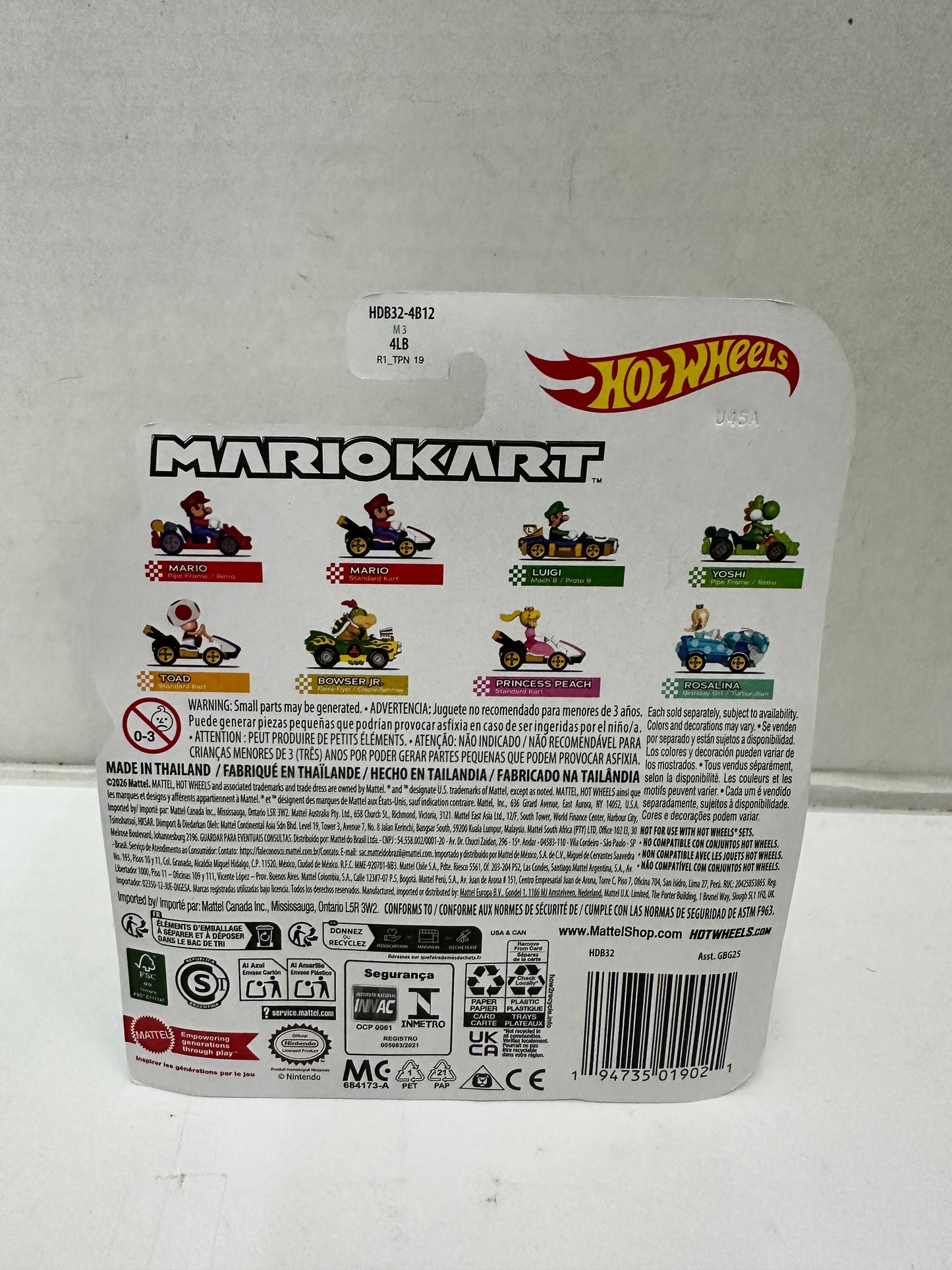 New Mattel Hot Wheels Nintendo Super Mario Kart - Rosalina Birthday Girl
