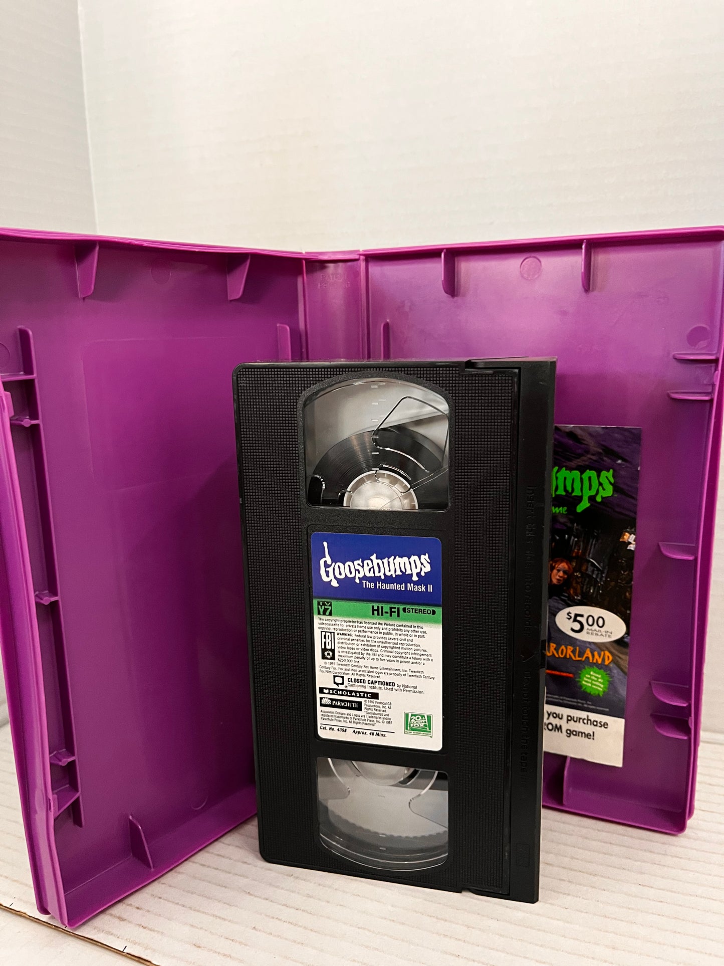 Vtg RL Stine VHS (Book #36 )The Haunted Mask II GOOSEBUMPS 1996