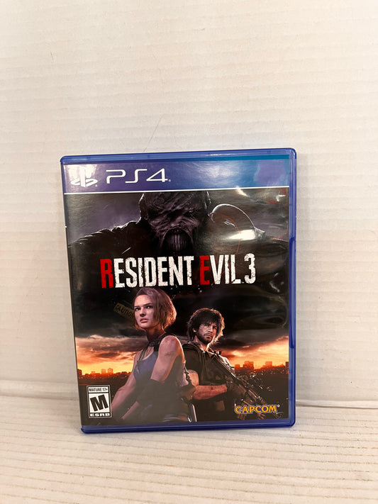 Resident Evil 3 (Sony PlayStation 4, 2020) Video Game Disc and Case