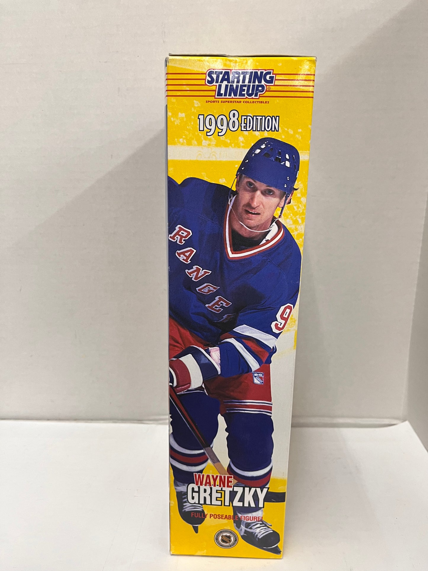1998 Starting Lineup Wayne Gretzky 12" NHL Poseable Action Figure Sealed Rangers