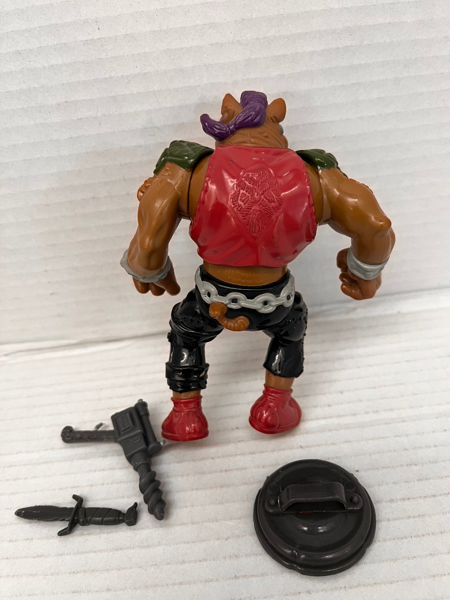 1988 Playmates TMNT Hard Head Bebop Vintage Figure Loose Complete - #2