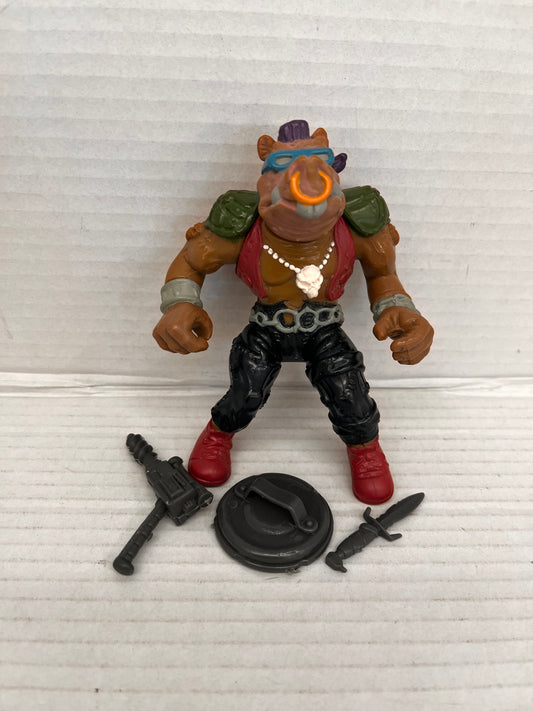 1988 Playmates TMNT Hard Head Bebop Vintage Figure Loose Complete - #3