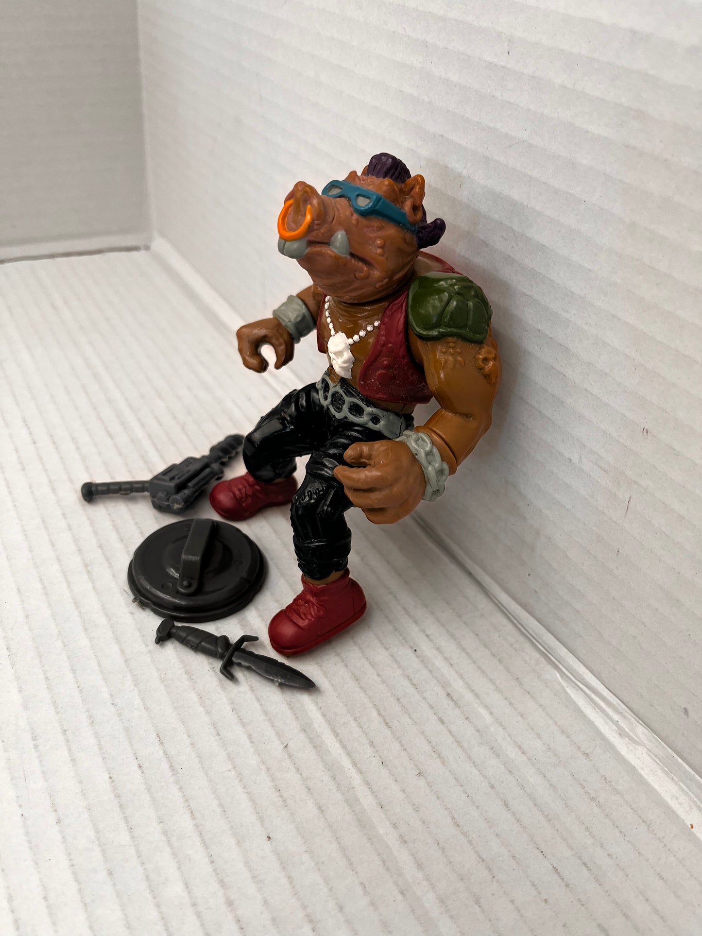 1988 Playmates TMNT Hard Head Bebop Vintage Figure Loose Complete - #3