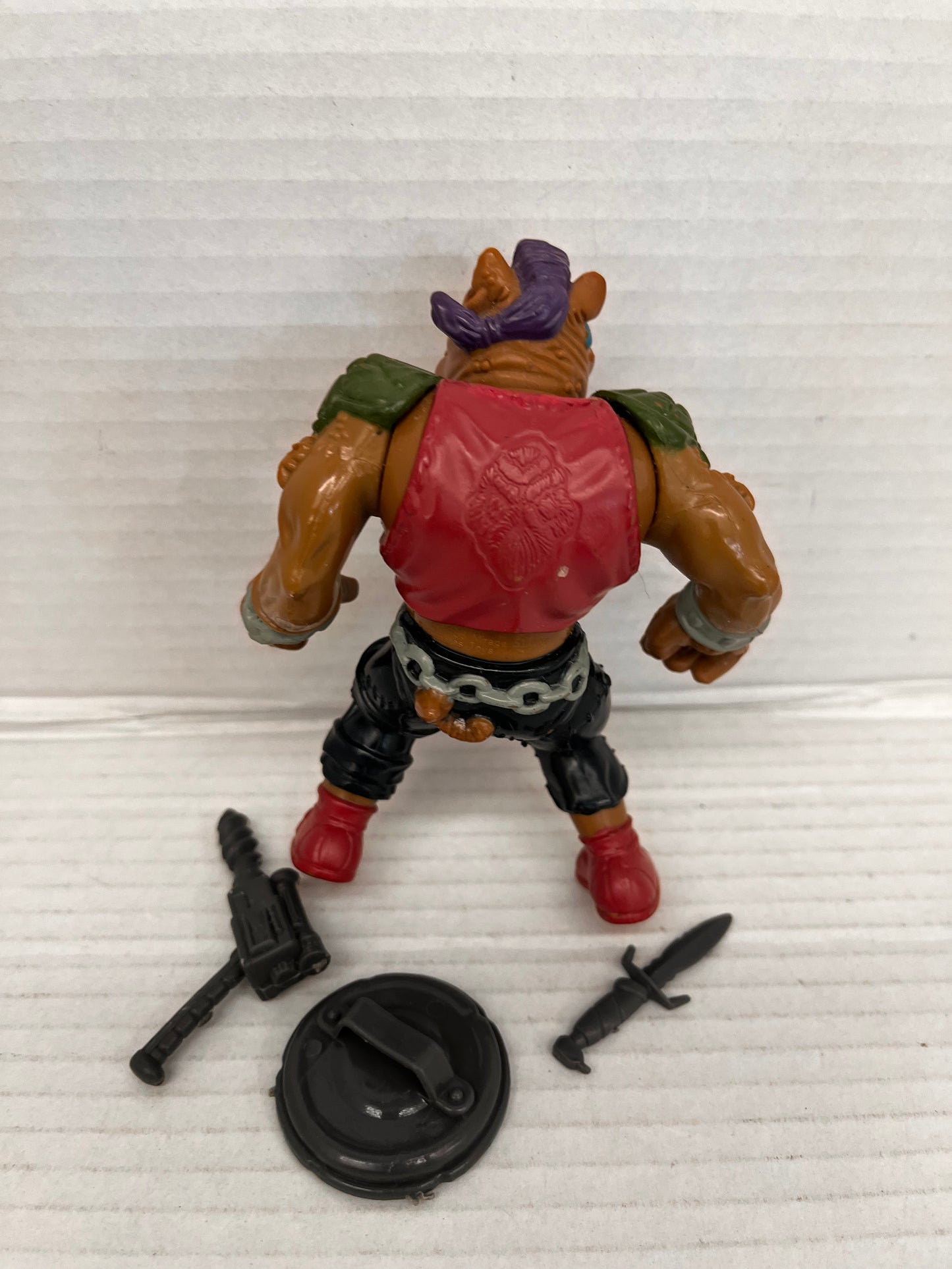 1988 Playmates TMNT Hard Head Bebop Vintage Figure Loose Complete - #3