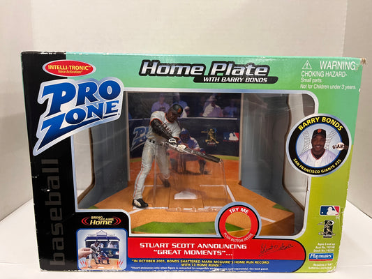 MLB Pro Zone Barry Bonds 2002 Home Plate Figure Playmates Stuart Scott
